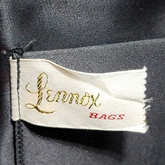 Vintage 60s Lennox Bags Two Tone Green Grey Leather‎ Vinyl Shoulder Bag Purse - Picture 12 of 15